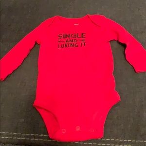 Carter’s Single and loving it onesie